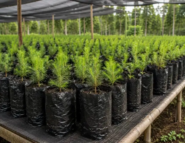 Bolsas para producción de plántulas forestales y proyectos de reforestación