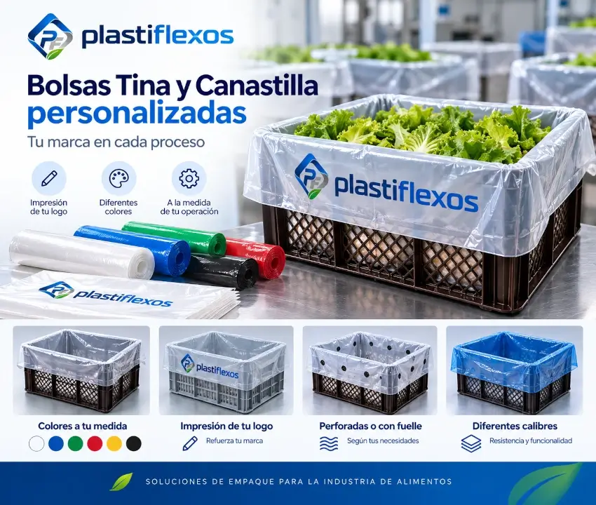 Bolsas tina y canastilla personalizadas para empresas