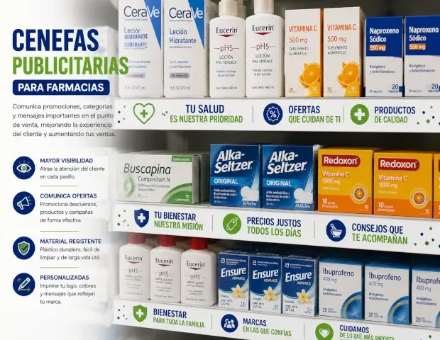 Cenefas para farmacias