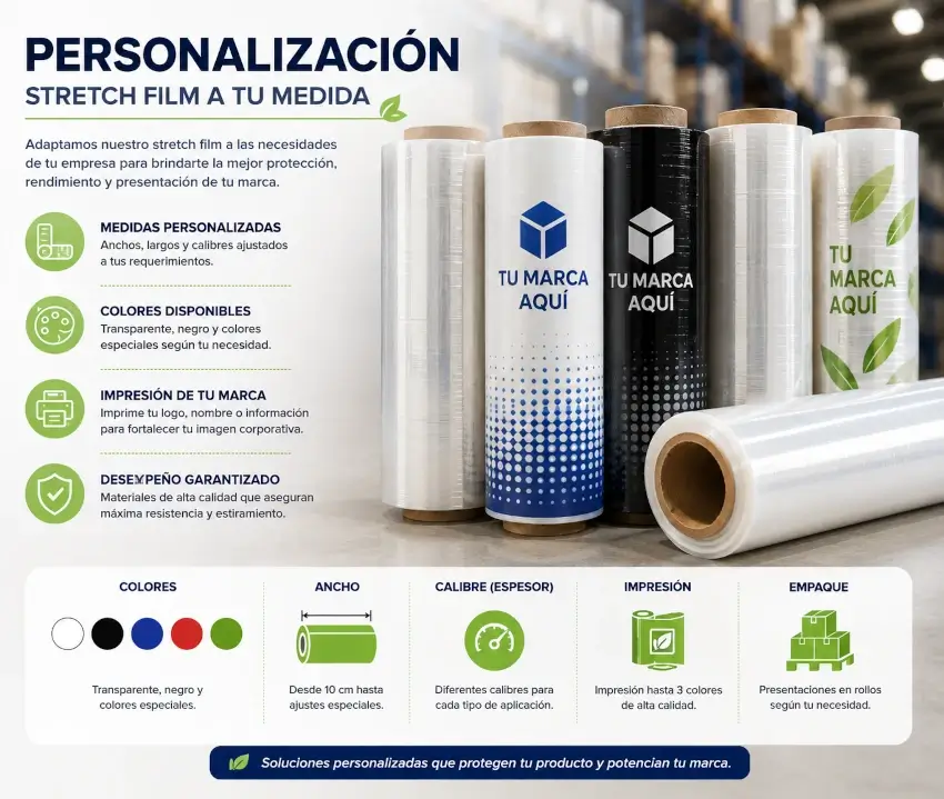 Selección de rollos de stretch film para diferentes procesos de embalaje y paletización